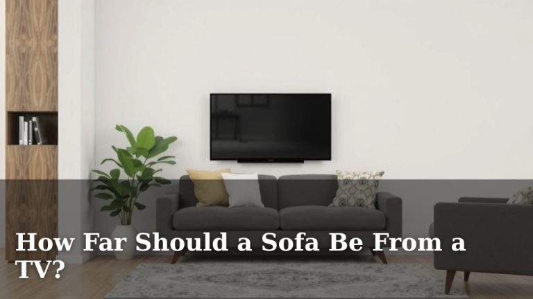 How Far Should a Sofa Be From a TV?