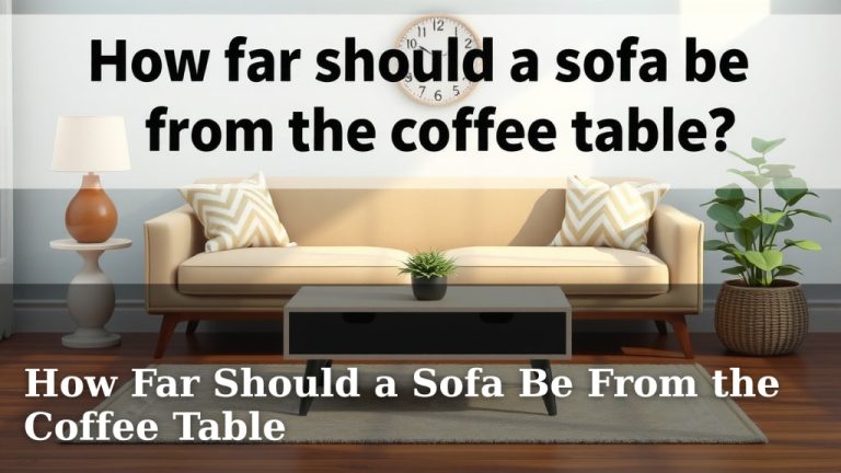 How Far Should a Sofa Be From the Coffee Table