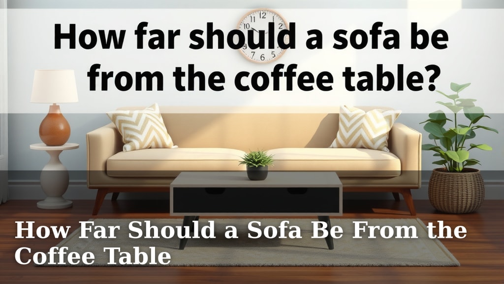 How Far Should a Sofa Be From the Coffee Table