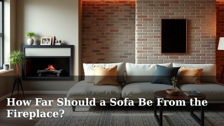 How Far Should a Sofa Be From the Fireplace?