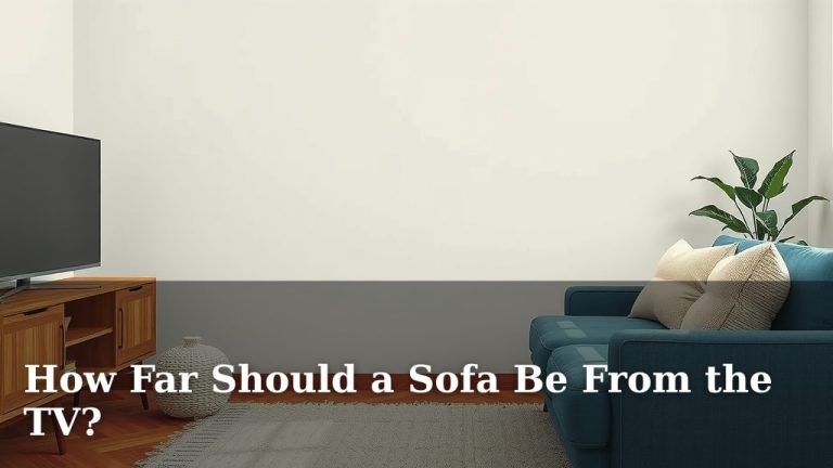 How Far Should a Sofa Be From the TV?