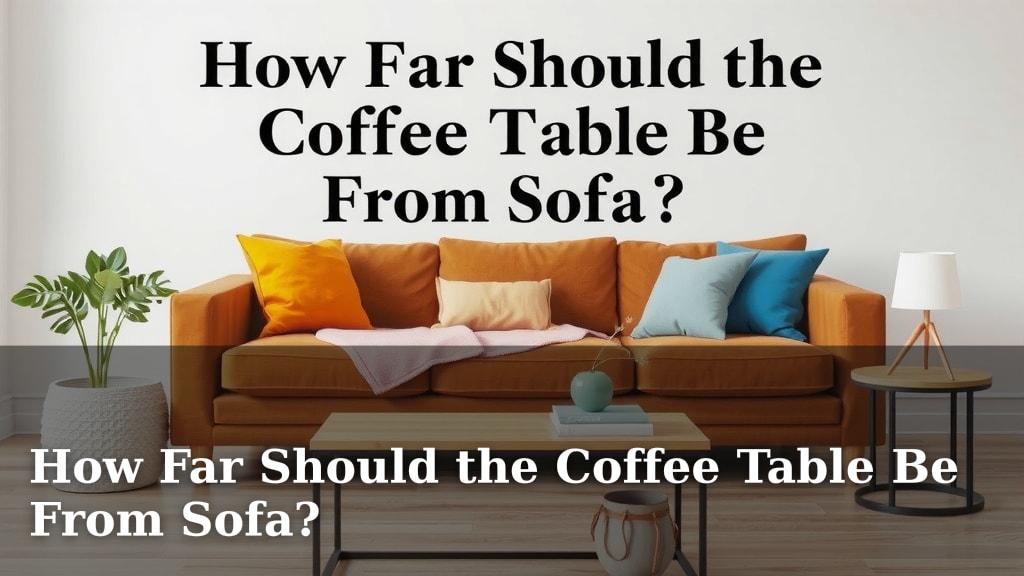 How Far Should the Coffee Table Be From Sofa?