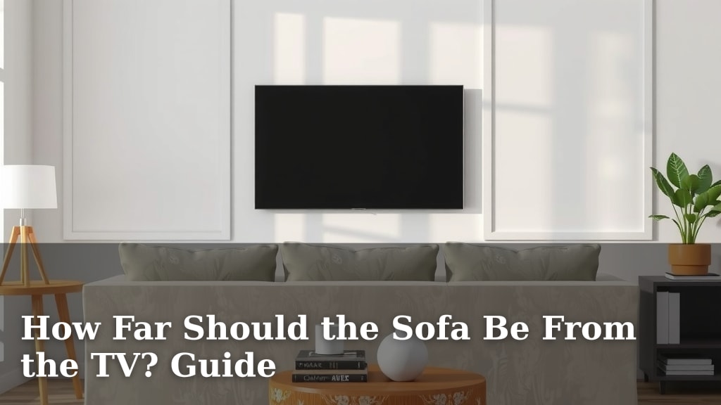 How Far Should the Sofa Be From the TV? Guide