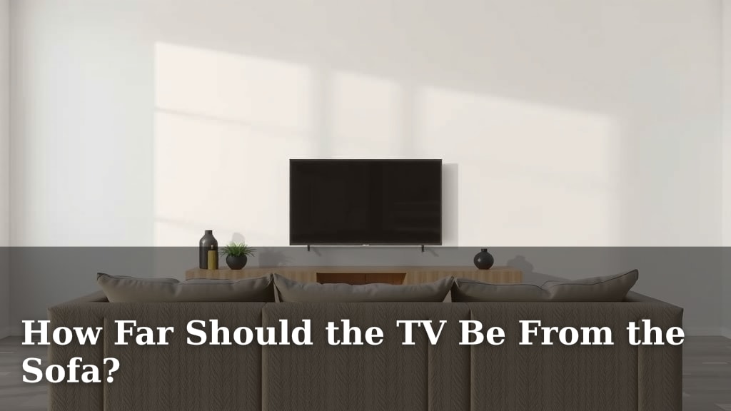 How Far Should the TV Be From the Sofa?