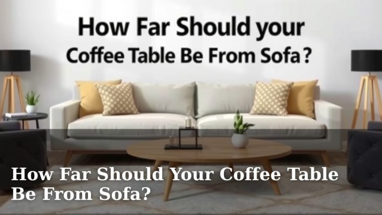 How Far Should Your Coffee Table Be From Sofa?