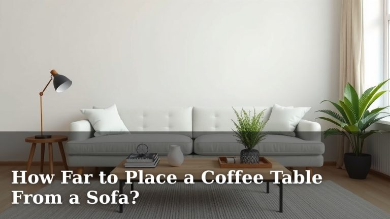 How Far to Place a Coffee Table From a Sofa?