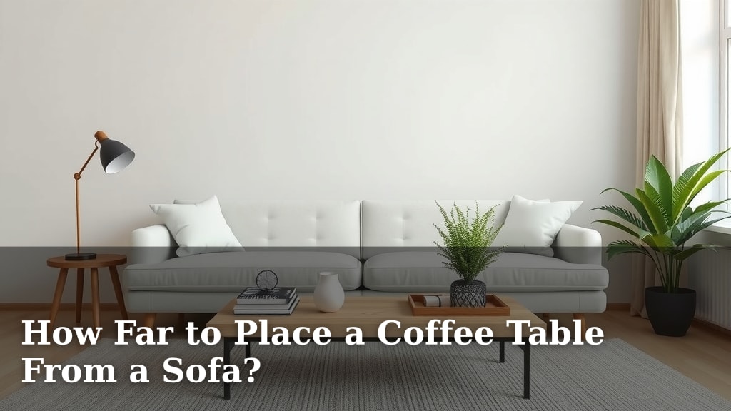 How Far to Place a Coffee Table From a Sofa?