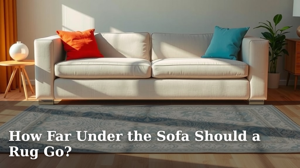 How Far Under the Sofa Should a Rug Go?