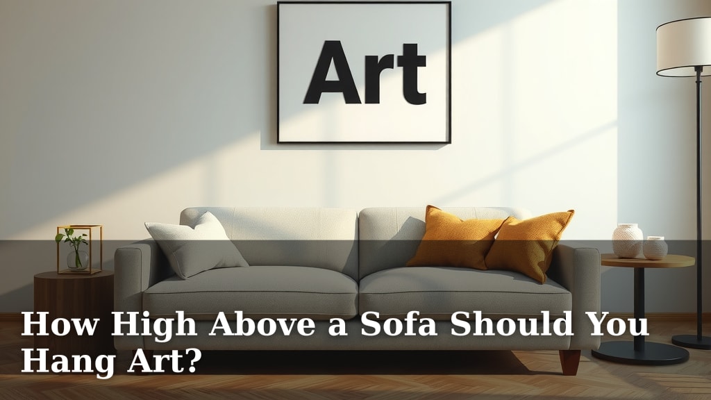 How High Above a Sofa Should You Hang Art?