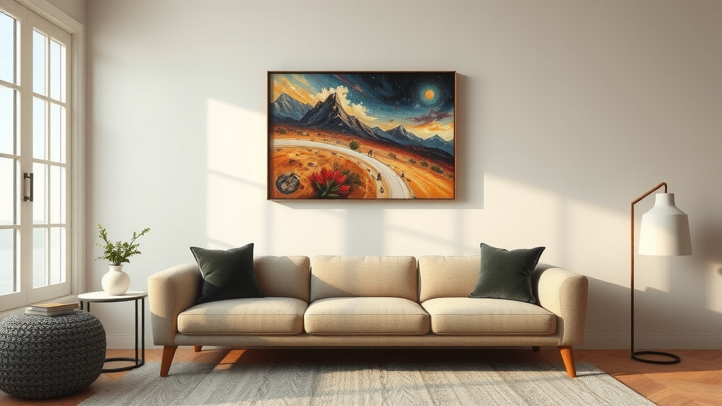 Hanging Art: Finding the Perfect Sofa-to-Artwork Height