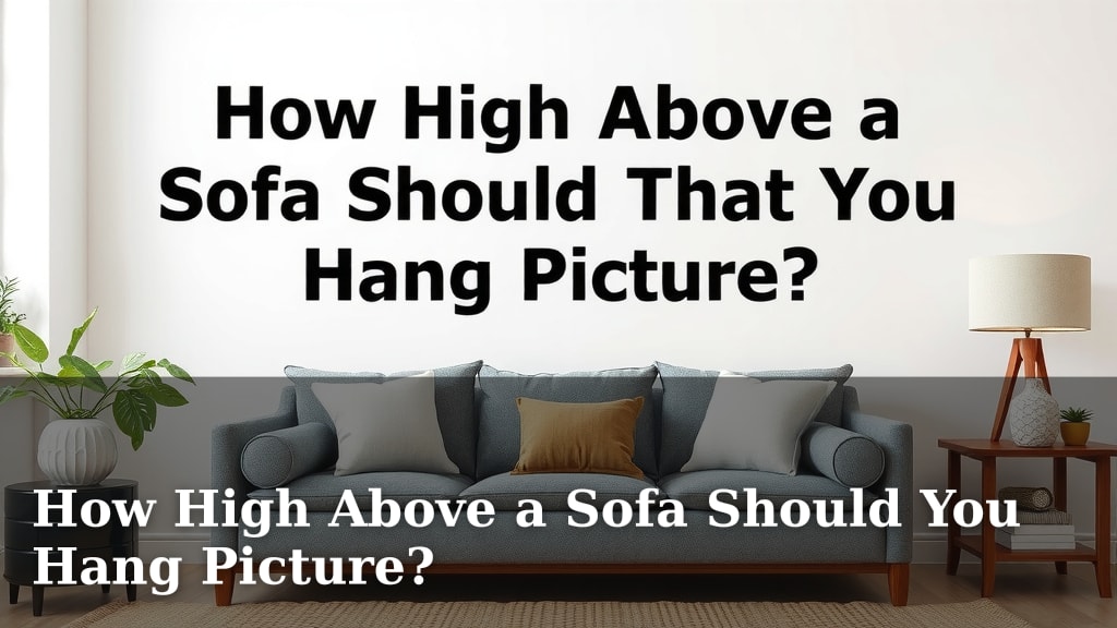 How High Above a Sofa Should You Hang Picture?