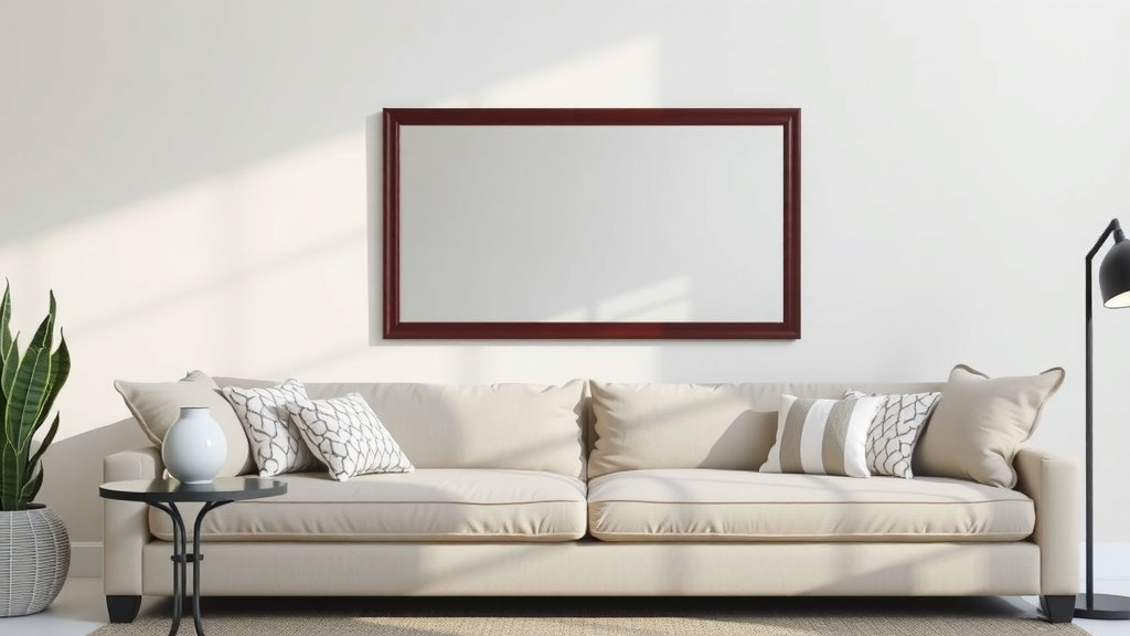 Finding the Right Mirror Height Above Your Sofa