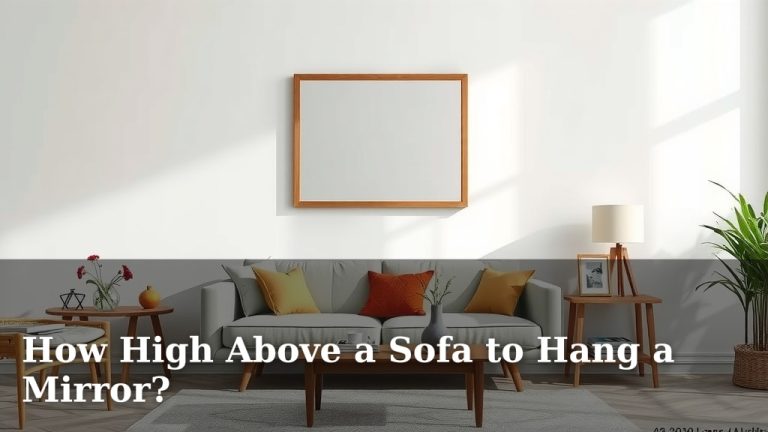 How High Above a Sofa to Hang a Mirror?