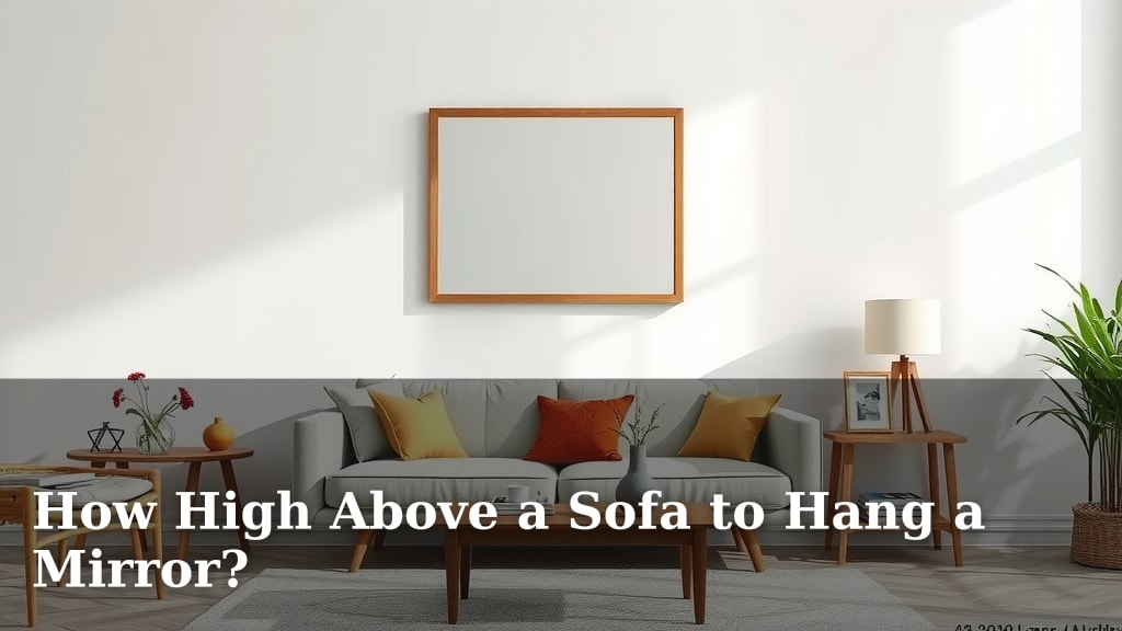 How High Above a Sofa to Hang a Mirror?