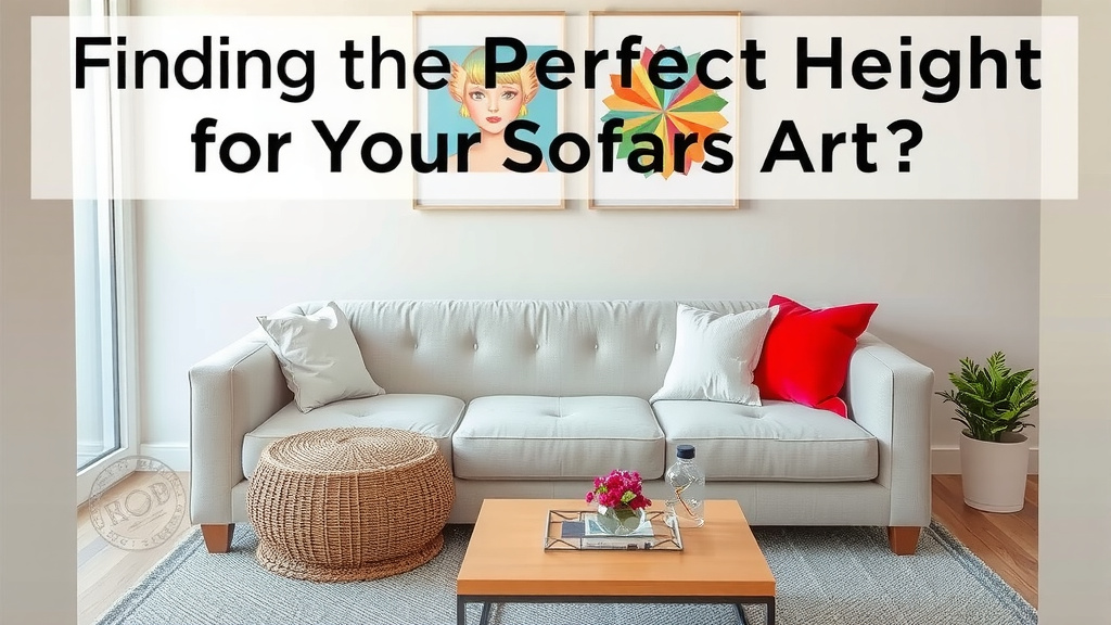 Finding the Perfect Height for Your Sofa Art