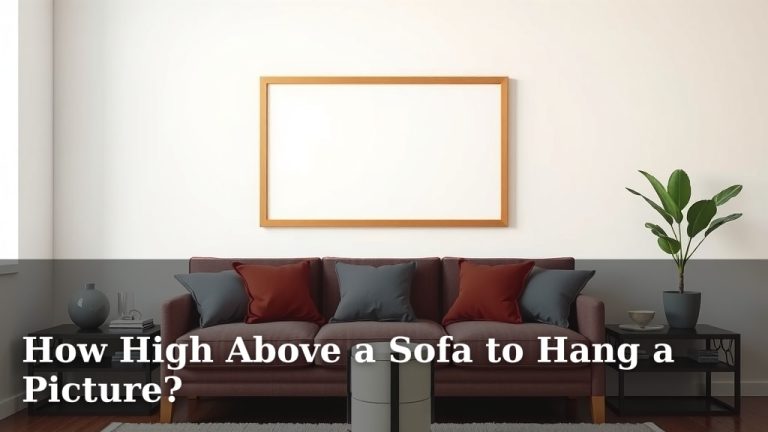How High Above a Sofa to Hang a Picture?