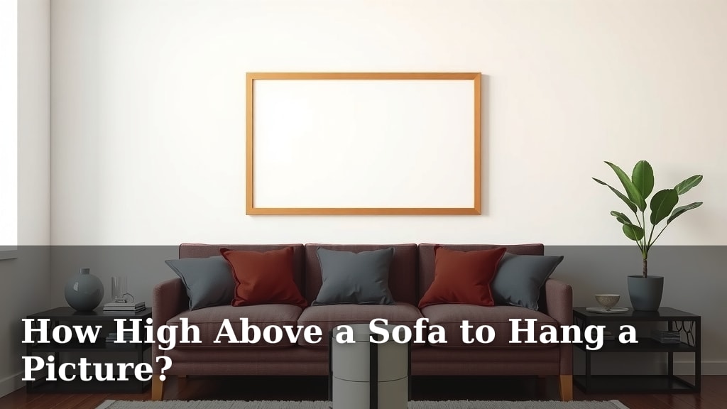 How High Above a Sofa to Hang a Picture?