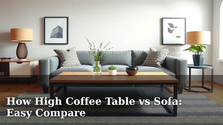 How High Coffee Table vs Sofa: Easy Compare
