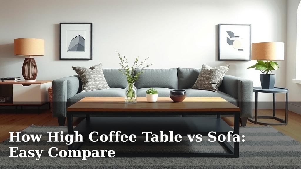 How High Coffee Table vs Sofa: Easy Compare