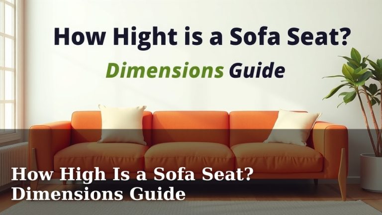 How High Is a Sofa Seat? Dimensions Guide