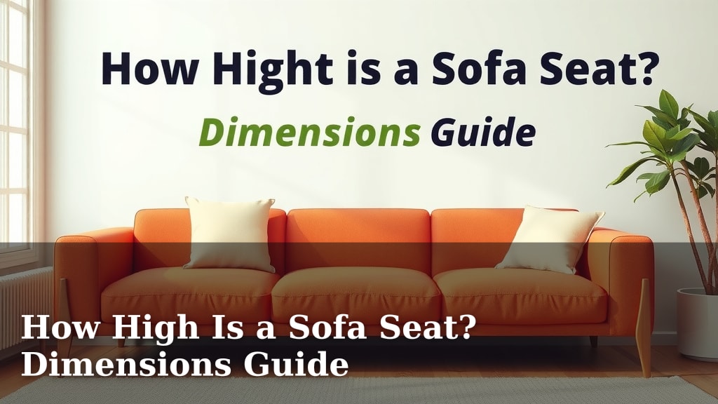 How High Is a Sofa Seat? Dimensions Guide