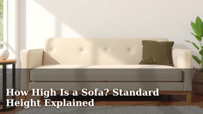 How High Is a Sofa? Standard Height Explained