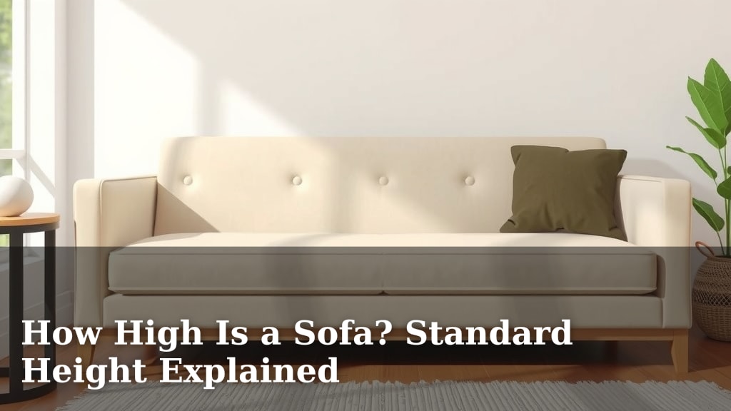 How High Is a Sofa? Standard Height Explained