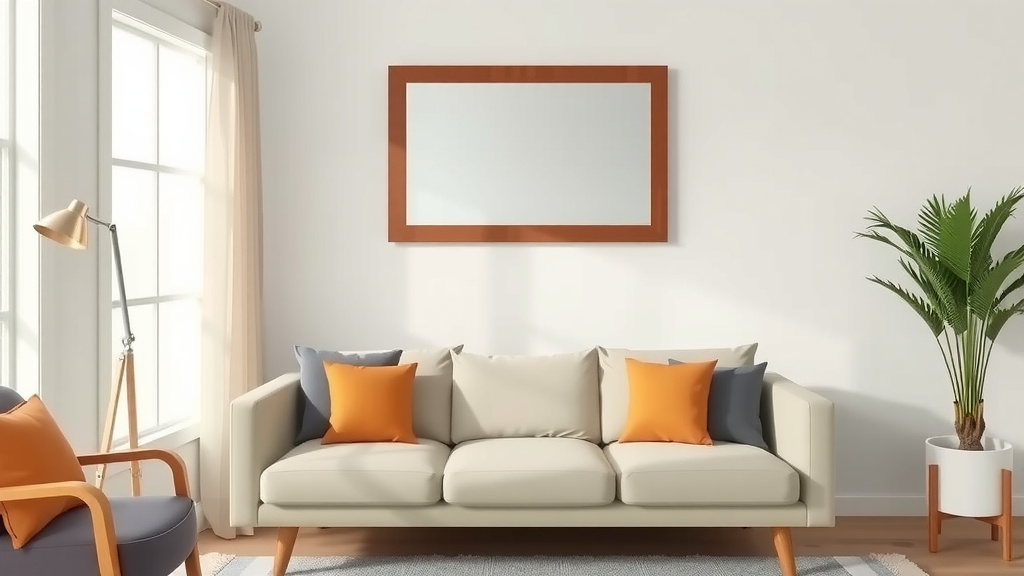 Getting the Mirror Height Right Above Your Sofa