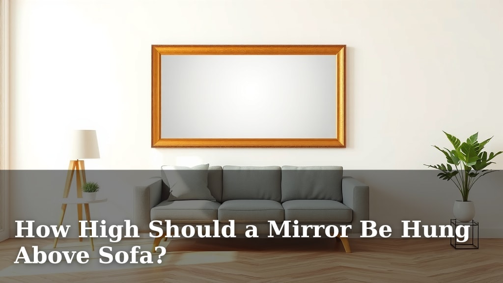 How High Should a Mirror Be Hung Above Sofa?