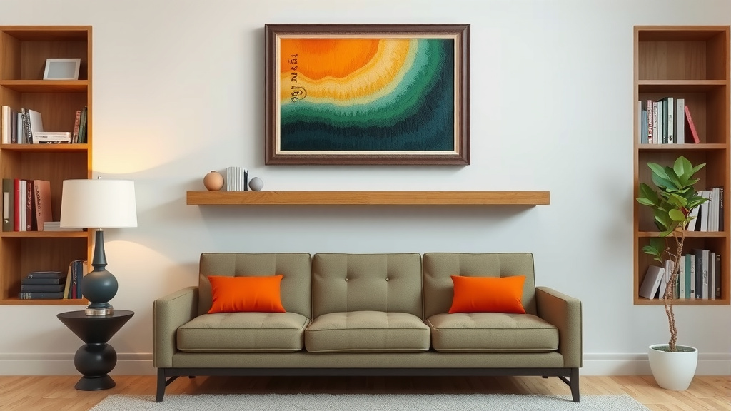 Getting the Art Height Just Right Above Your Sofa