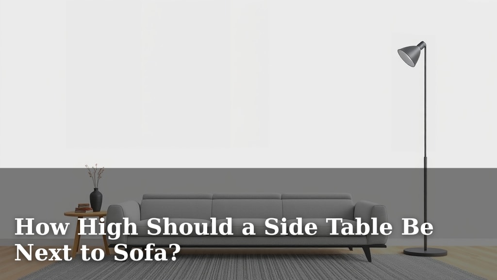 How High Should a Side Table Be Next to Sofa?