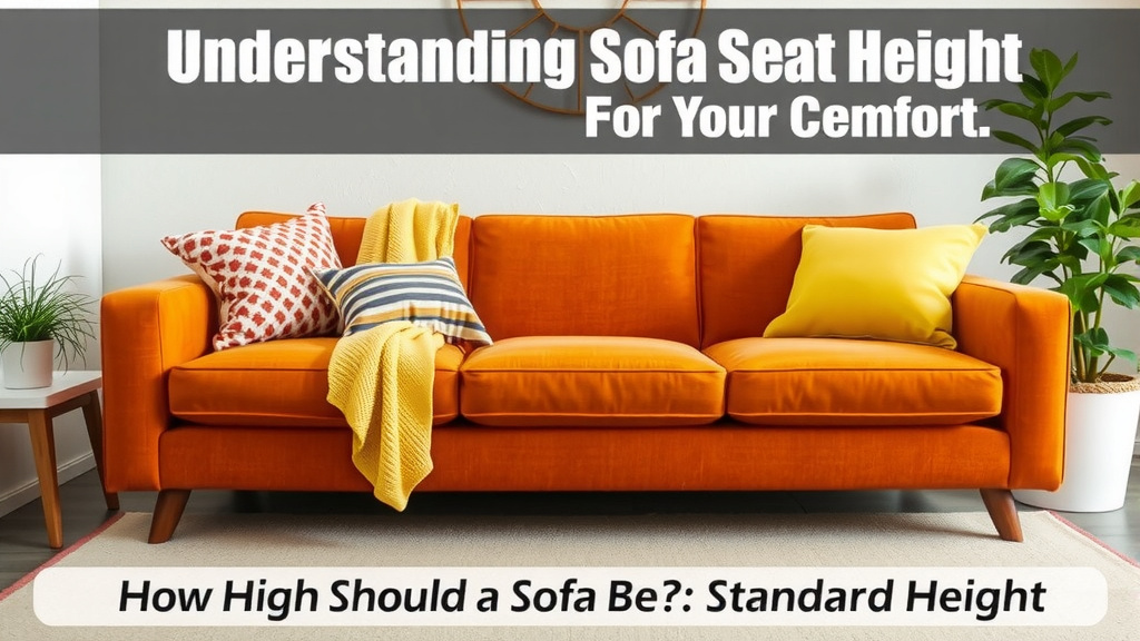 Understanding Sofa Seat Height for Your Comfort