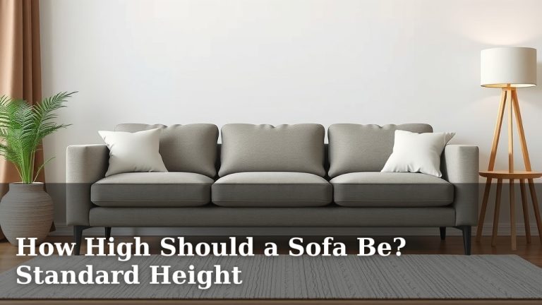 How High Should a Sofa Be? Standard Height