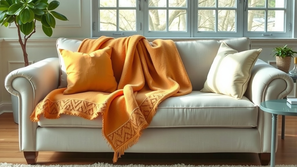 Achieving a Polished Sofa Look with a Throw