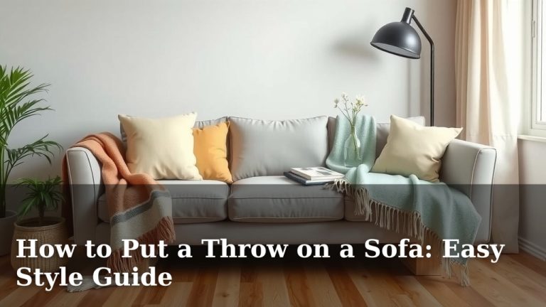 How to Put a Throw on a Sofa: Easy Style Guide