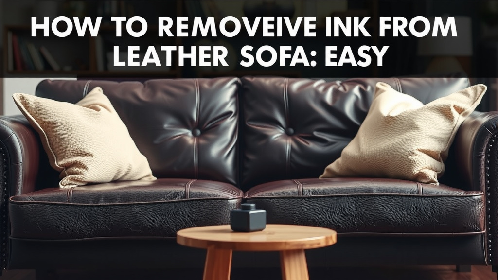 Tackling Ink Stains on Your Leather Sofa