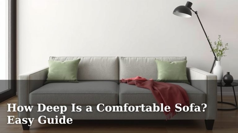 How Deep Is a Comfortable Sofa? Easy Guide