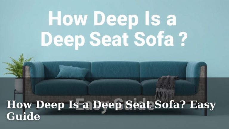 How Deep Is a Deep Seat Sofa? Easy Guide