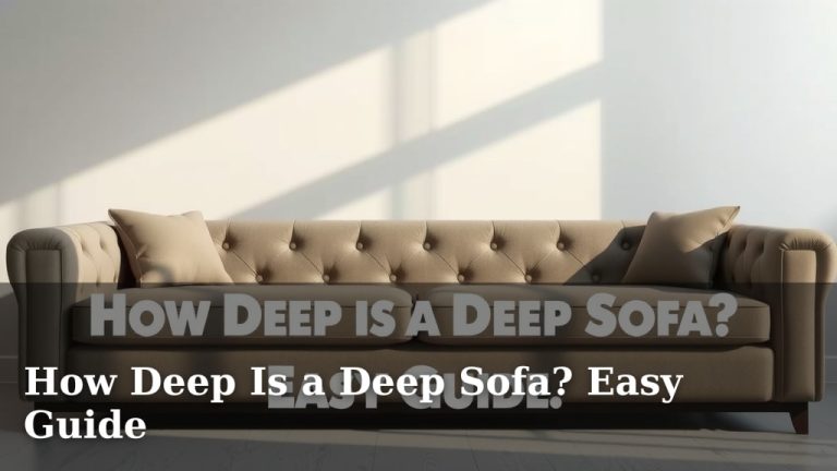 How Deep Is a Deep Sofa? Easy Guide