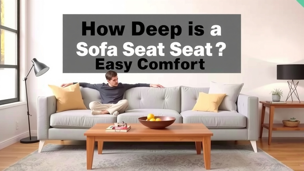 Understanding Sofa Seat Depth and Your Comfort