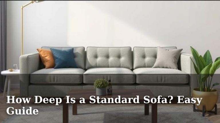How Deep Is a Standard Sofa? Easy Guide