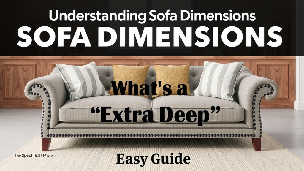 Understanding Sofa Dimensions: What's "Extra Deep"?