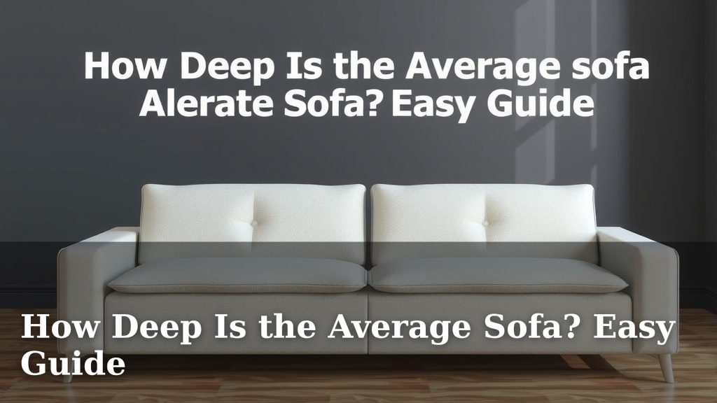 How Deep Is the Average Sofa? Easy Guide