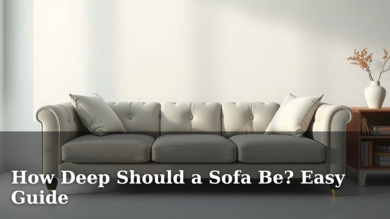 How Deep Should a Sofa Be? Easy Guide