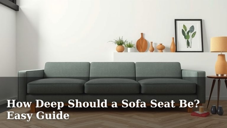 How Deep Should a Sofa Seat Be? Easy Guide