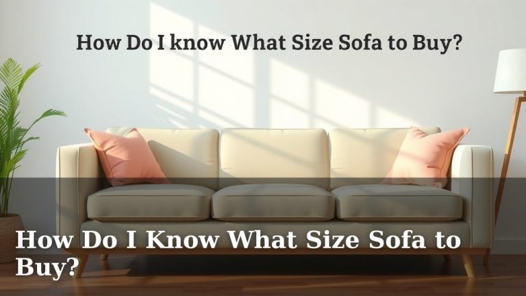 How Do I Know What Size Sofa to Buy?