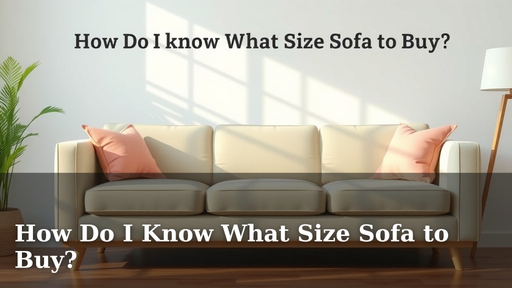 How Do I Know What Size Sofa to Buy?