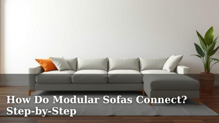 How Do Modular Sofas Connect? Step-by-Step