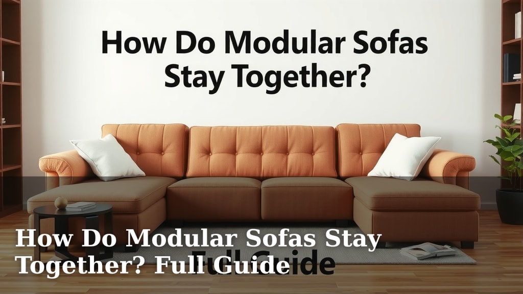 How Do Modular Sofas Stay Together? Full Guide