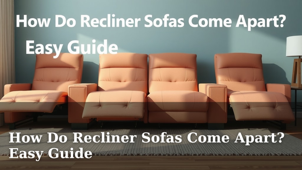 How Do Recliner Sofas Come Apart? Easy Guide